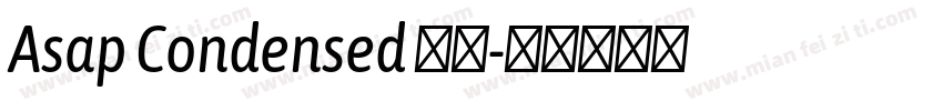 Asap Condensed 粗体字体转换